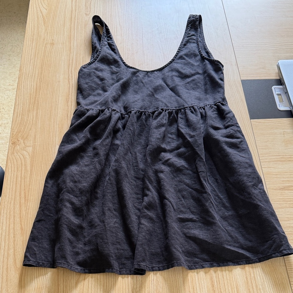 Afends black Sleeveless Scoop-Neck Babydoll Tank